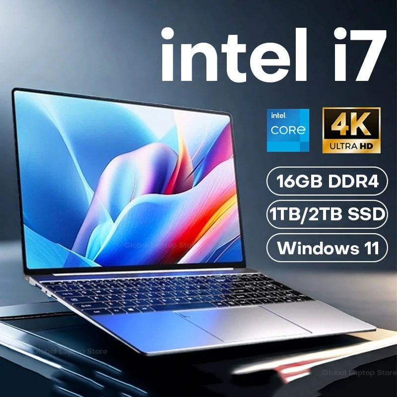 15.6 Inch Intel Core i7 Laptop with Fingerprint Unlock