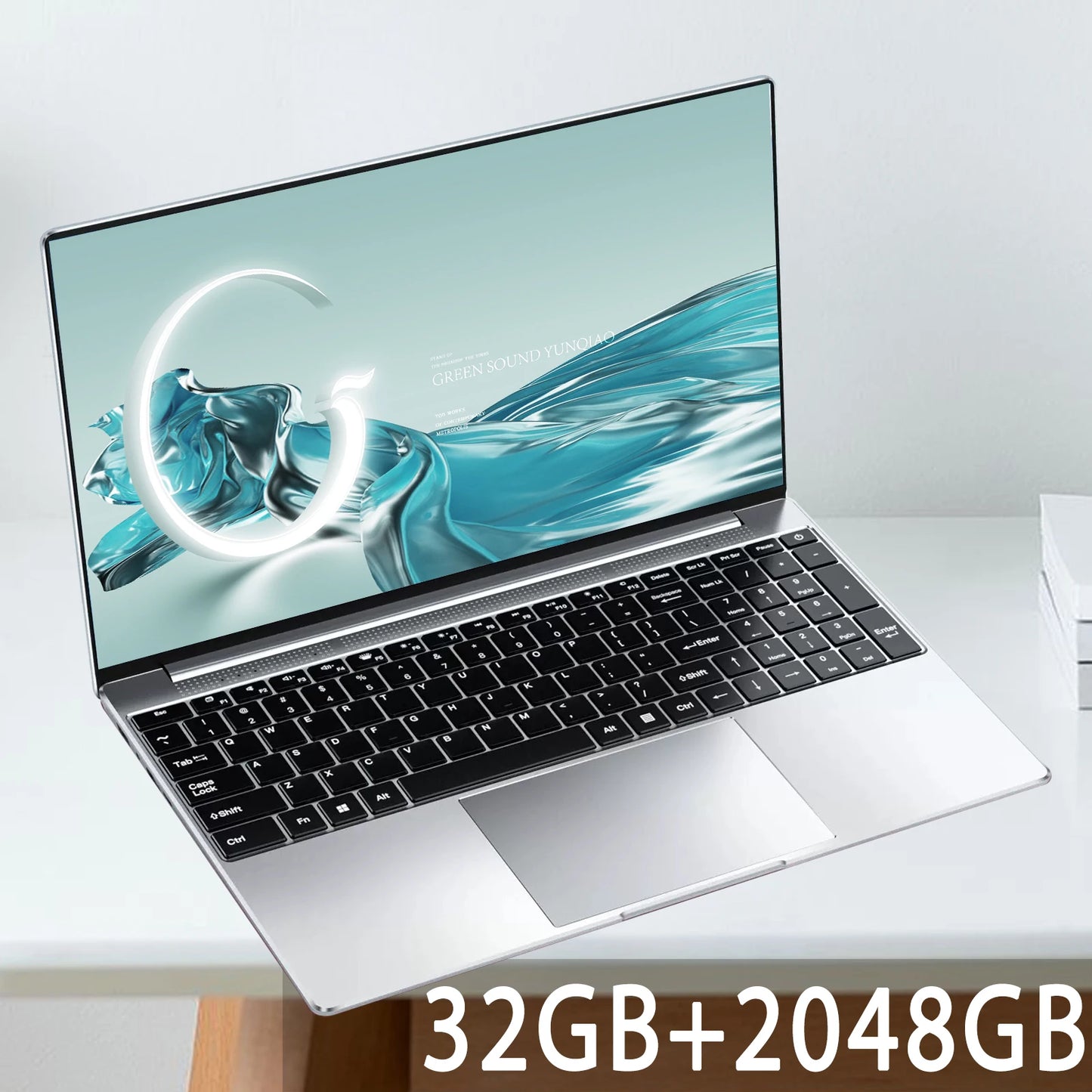 15.6 Inch Intel Celeron Laptop with 32GB RAM and 2TB SSD