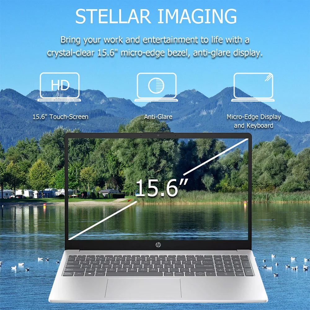 HP 2024 Newest Business Laptop with 15.6 Inch Touchscreen and 2TB SSD
