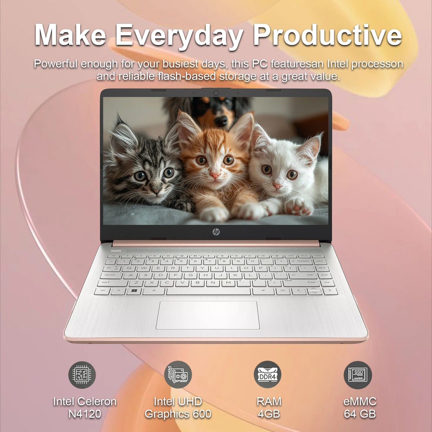 HP 14 Inch Student Laptop with Long Battery Life and 16GB RAM