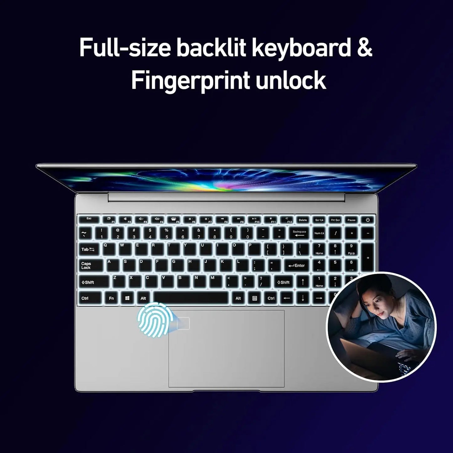 15.6 Inch Intel Celeron Laptop With 16GB RAM And 1TB SSD