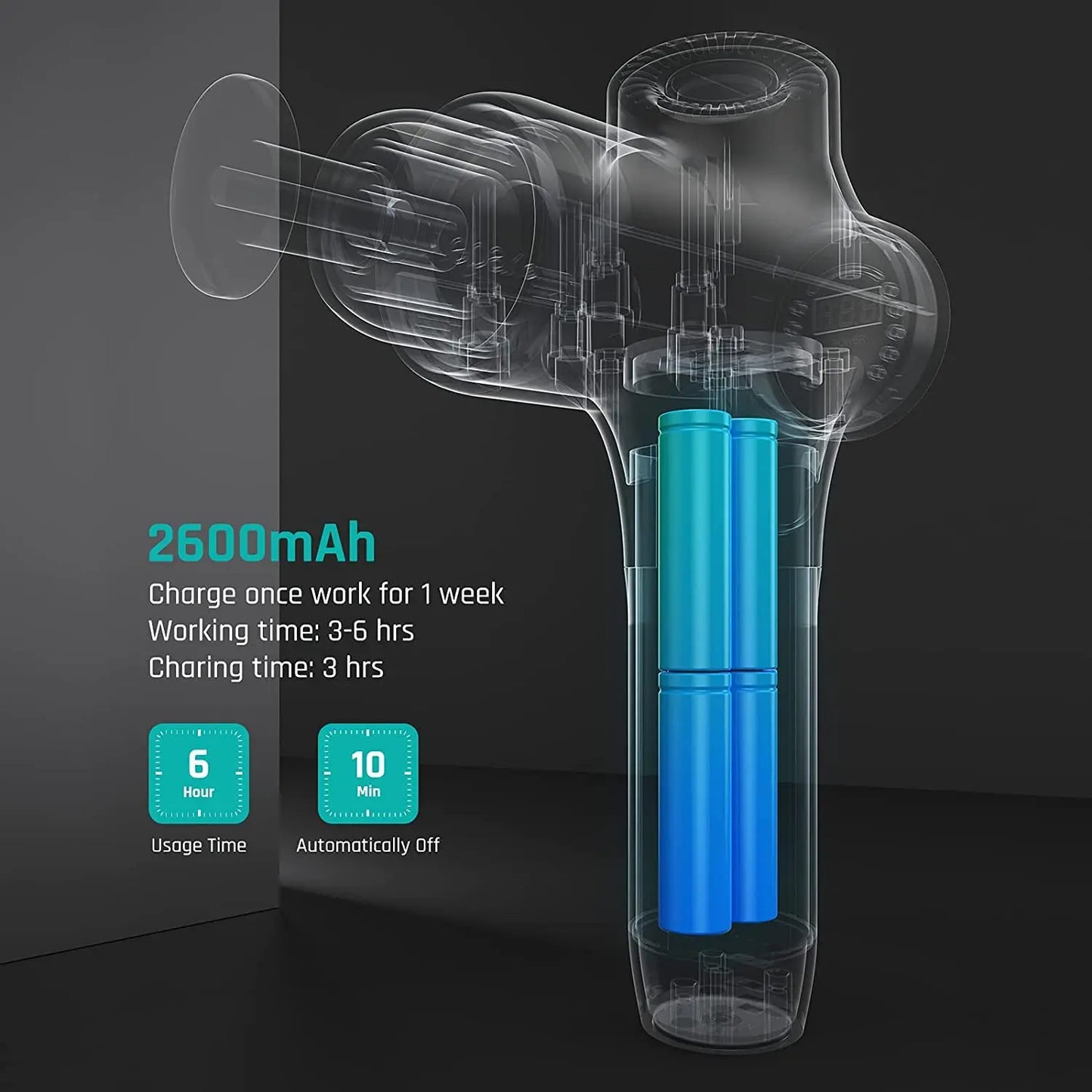 Mebak 3 Massage Gun for Deep Tissue Pain Relief