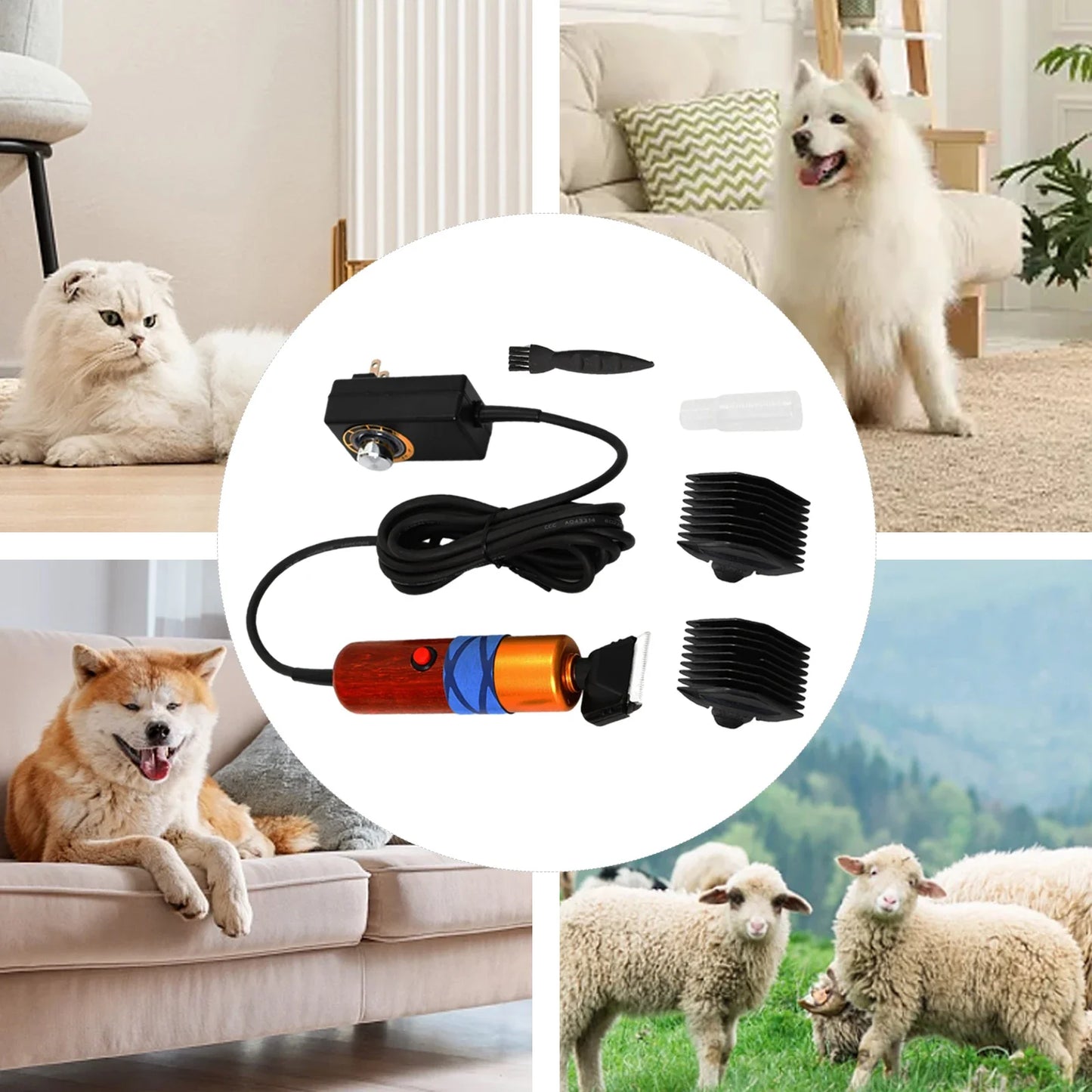 Professional Dog Hair Clipper for Easy Grooming and Precision Trimming