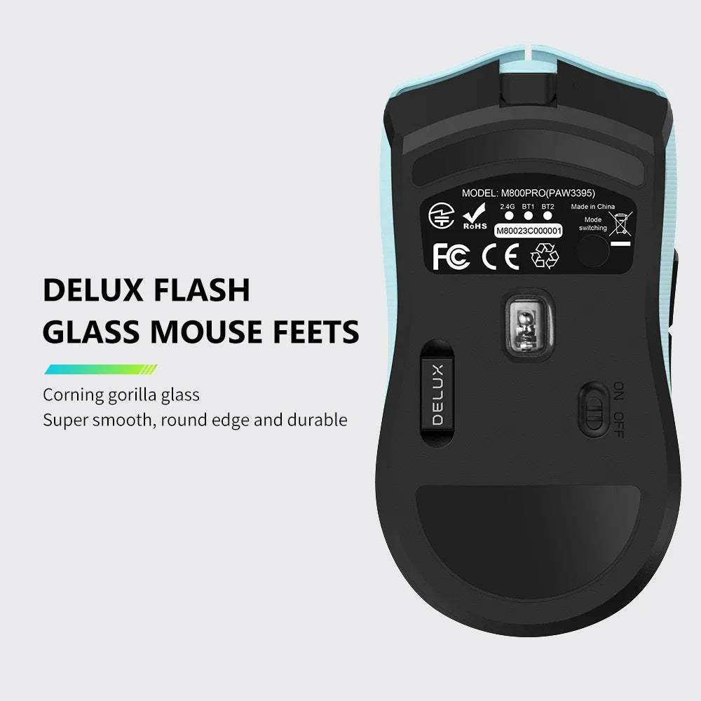 Delux M800PRO Wireless Gaming Mouse with 26000 DPI