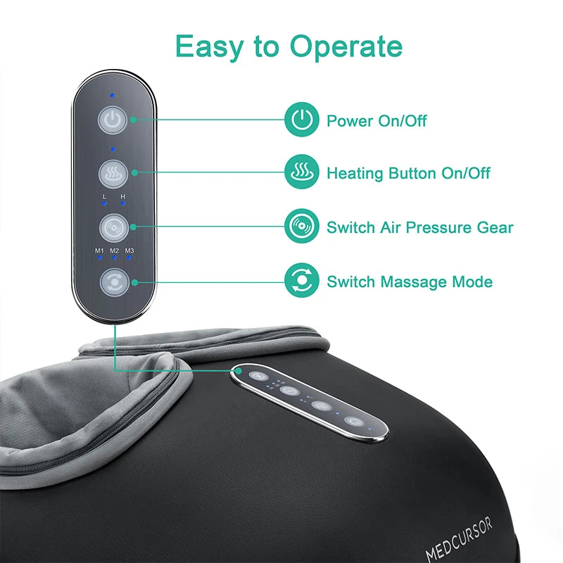 Medcursor Electric Foot Massager for Deep Pain Relief