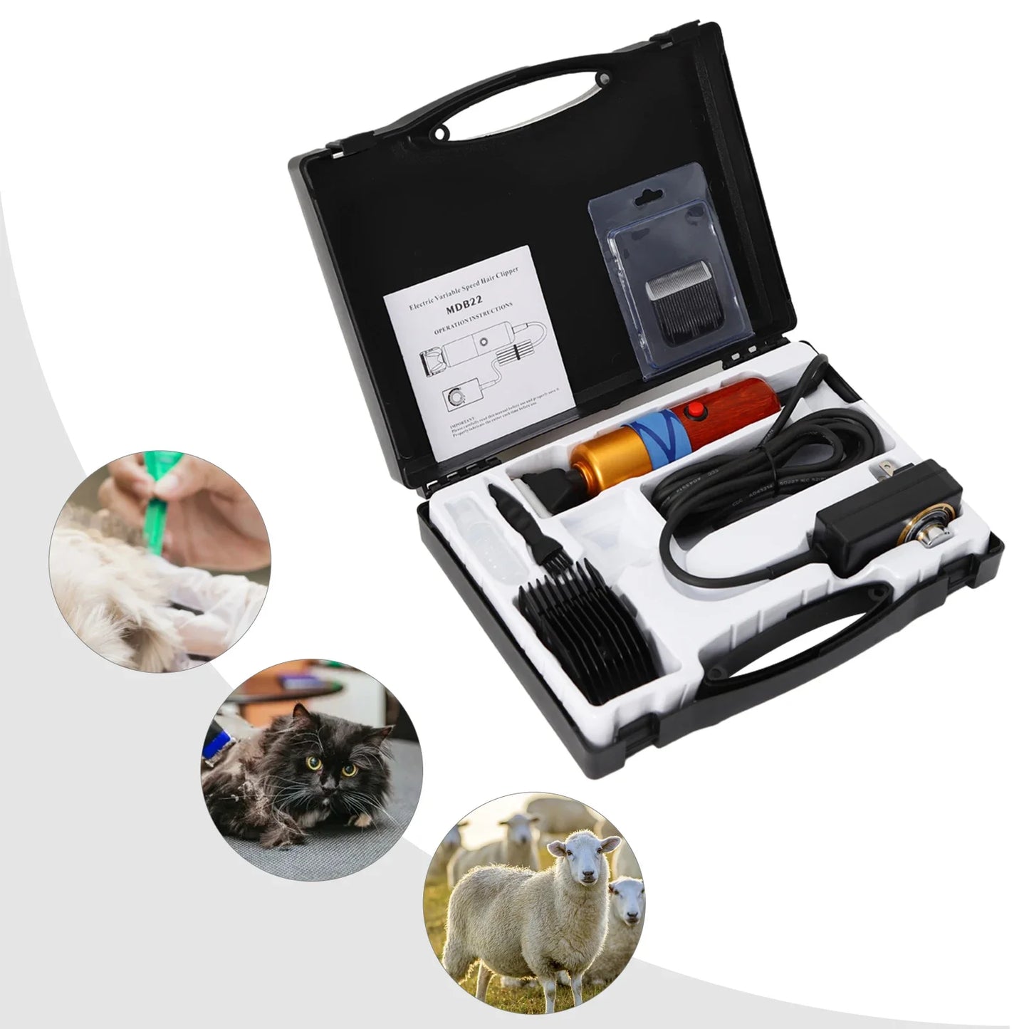 Professional Dog Hair Clipper for Easy Grooming and Precision Trimming