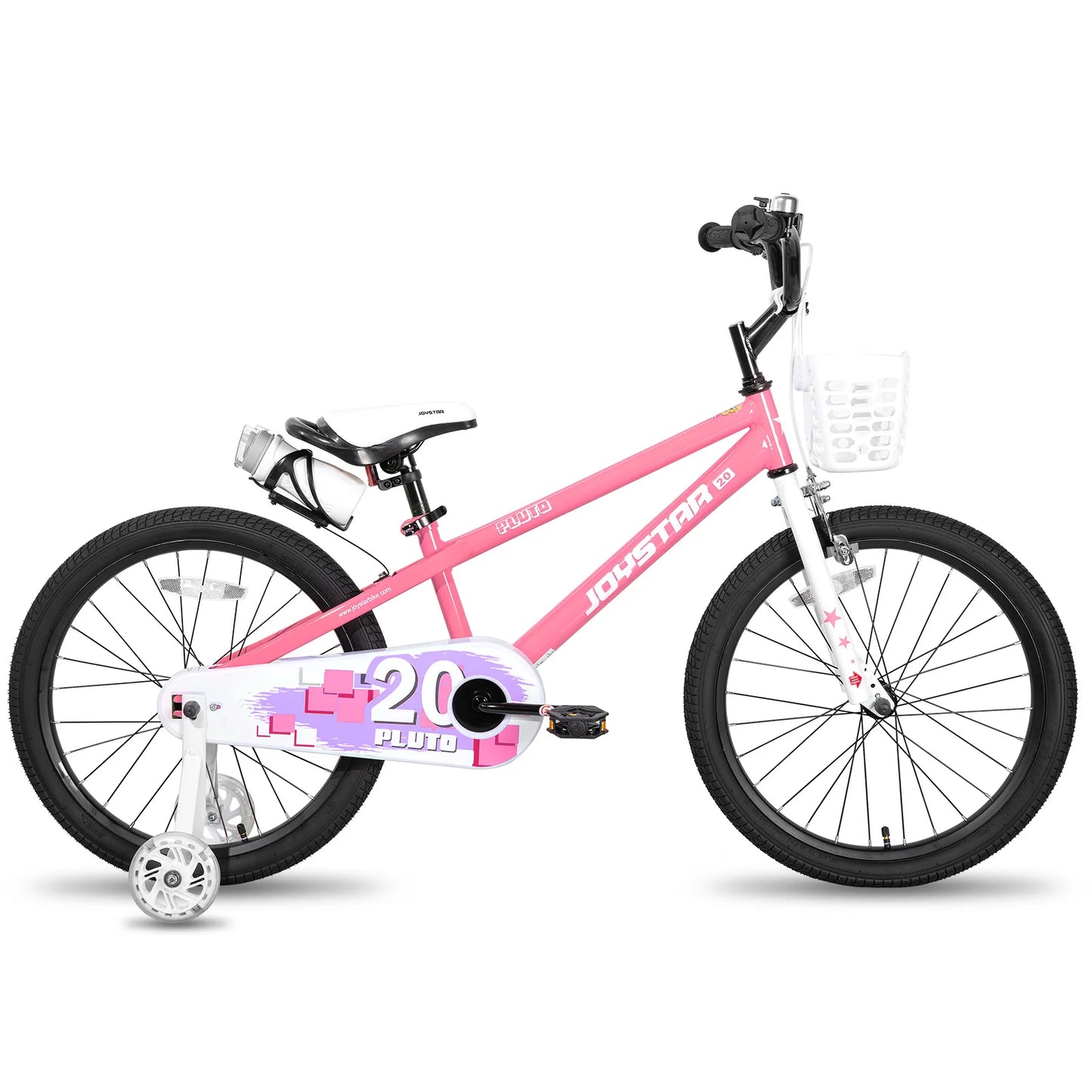 Joystar Kids Bicycle with Light Up Training Wheels for Ages 3-12
