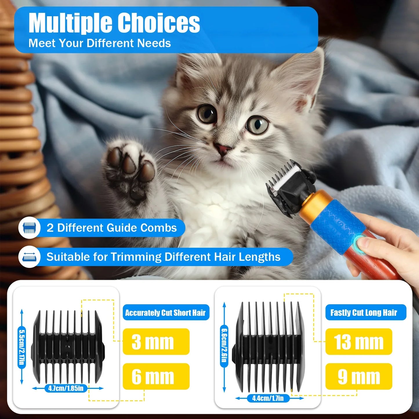 Professional Dog Hair Clipper for Easy Grooming and Precision Trimming