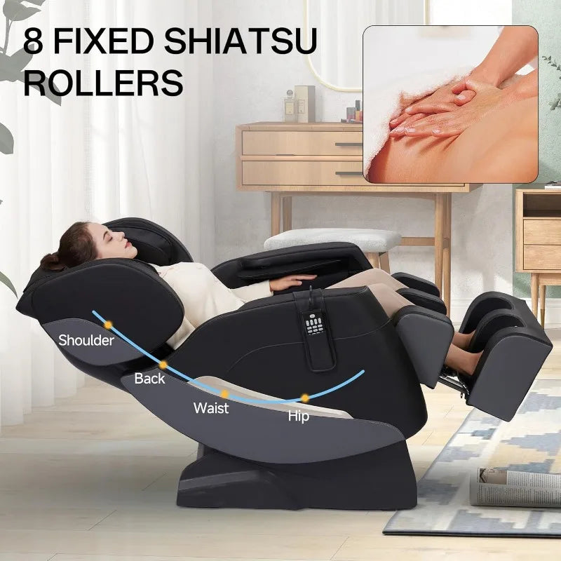 2025 Zero Gravity Massage Chair with Heating and Bluetooth Comfort