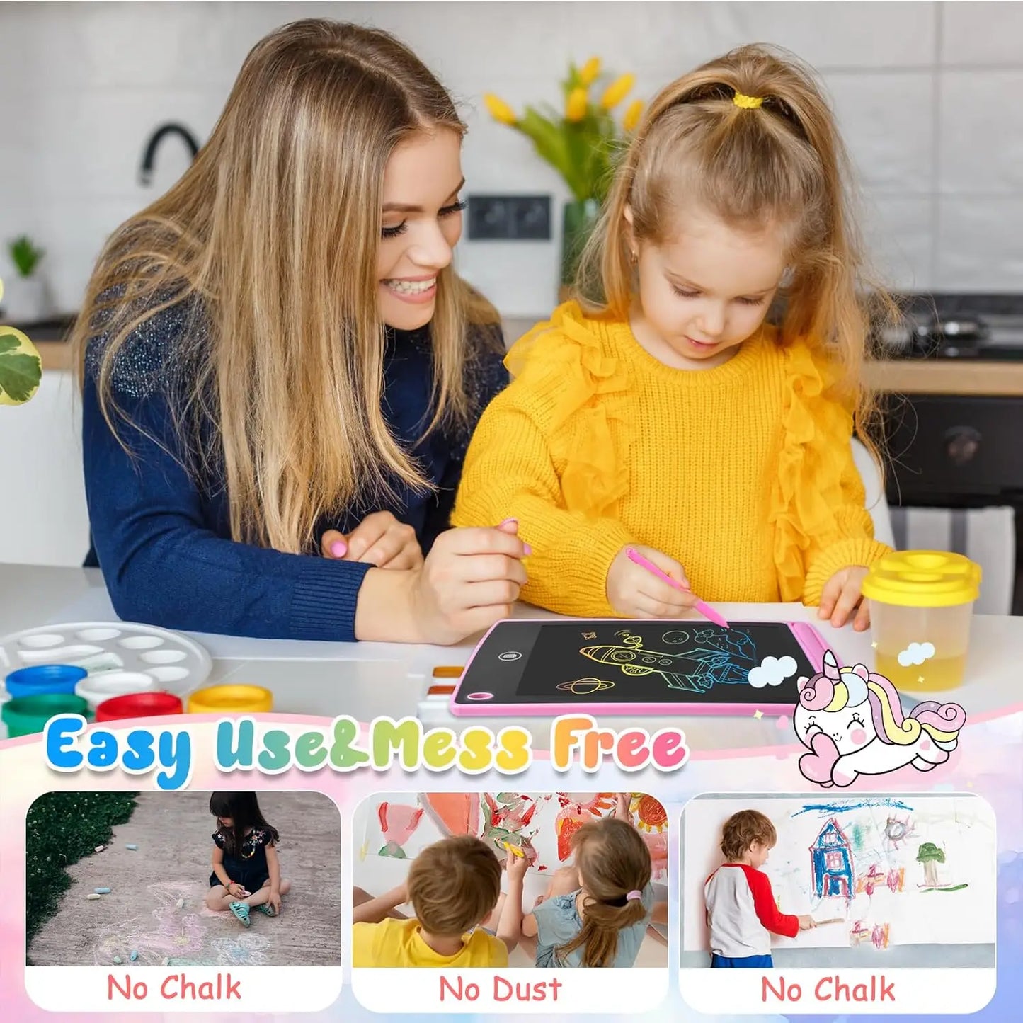 12 Pack LCD Writing Tablets for Kids Fun and Educational Drawing Boards