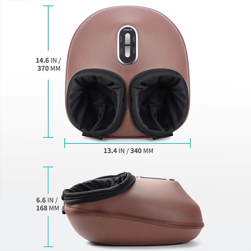Nekteck Electric Foot Massager with Heating and Shiatsu Therapy for Pain Relief