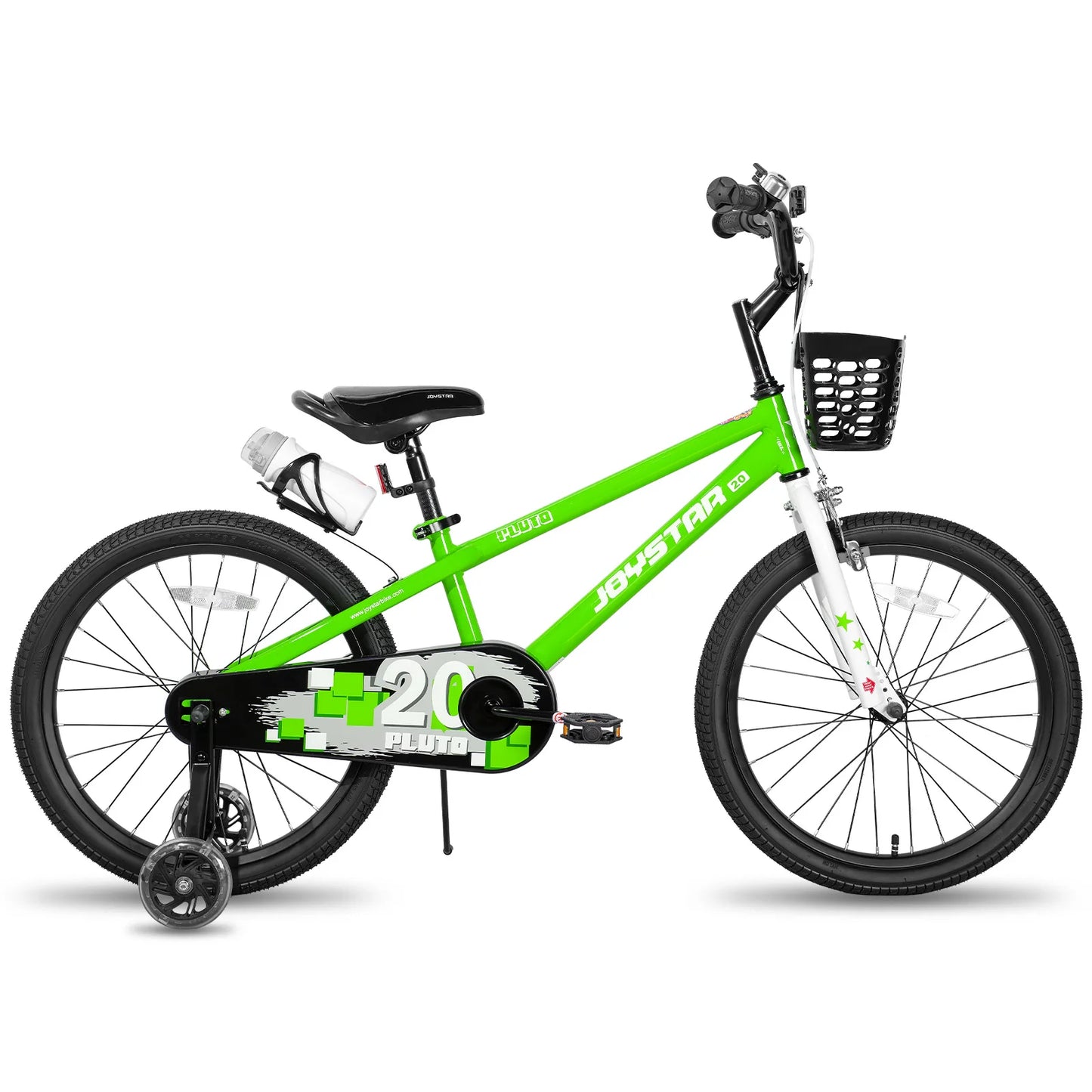 Joystar Kids Bicycle with Light Up Training Wheels for Ages 3-12