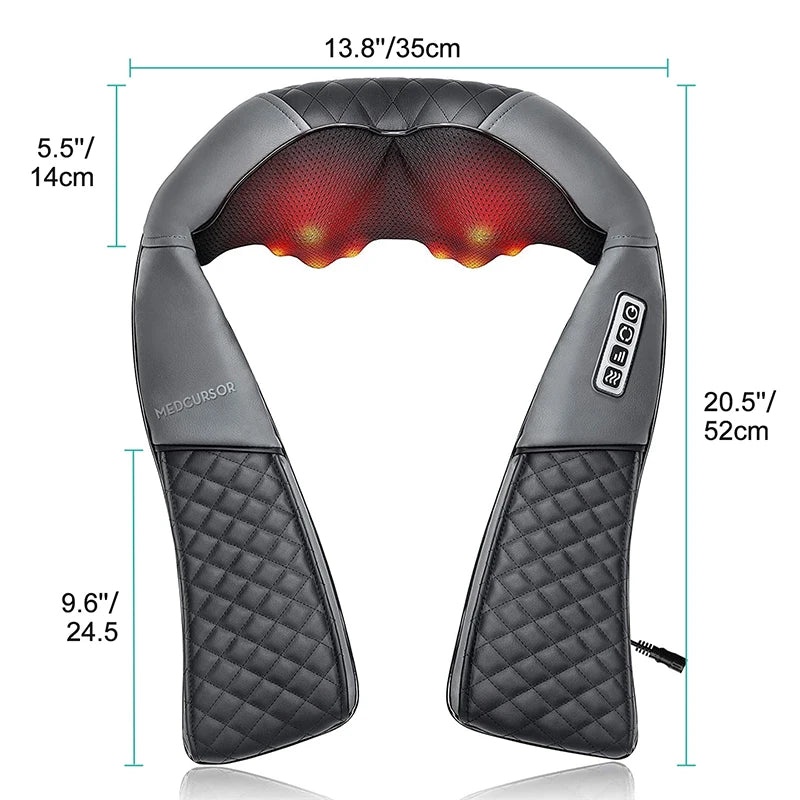 Medcursor Electric Neck and Back Massager for Muscle Relief