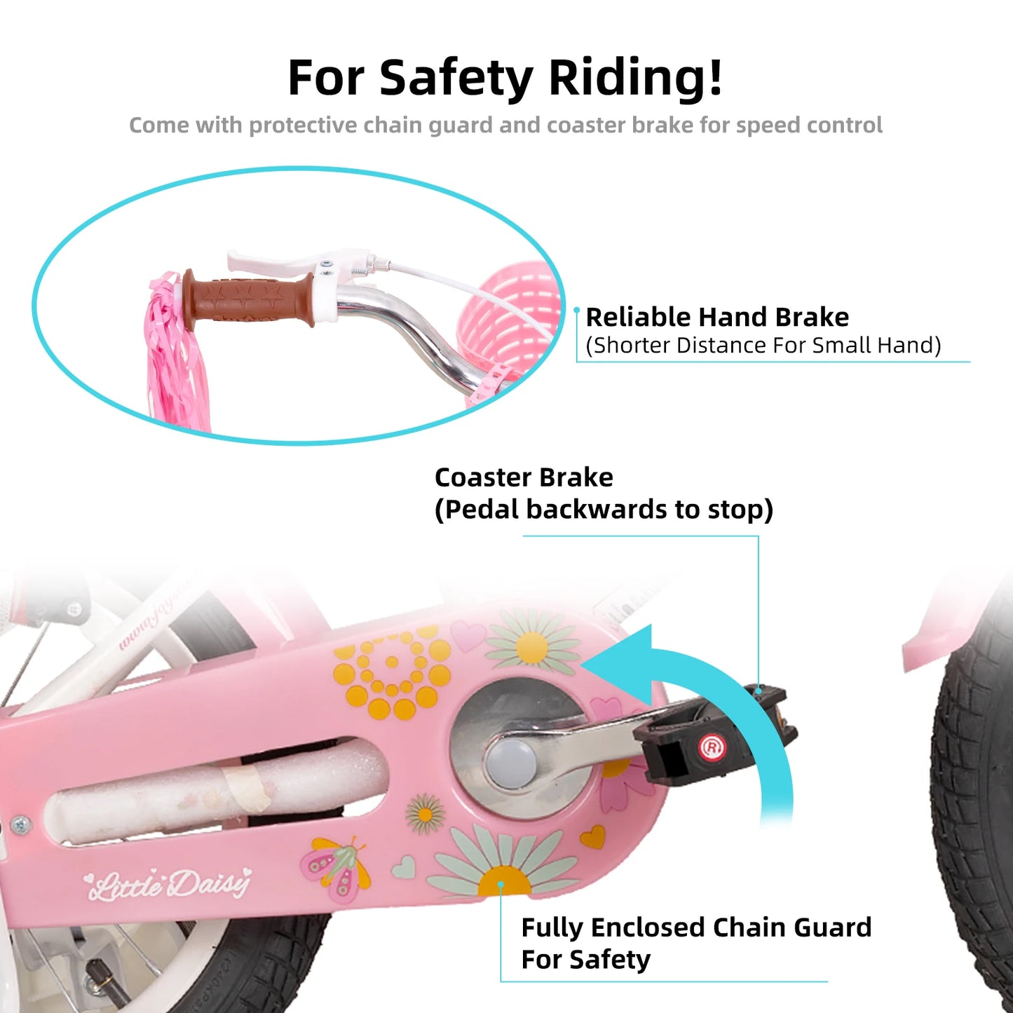 Joystar Kids Bike for Ages 2-7 with Safety Flag and Doll Seat