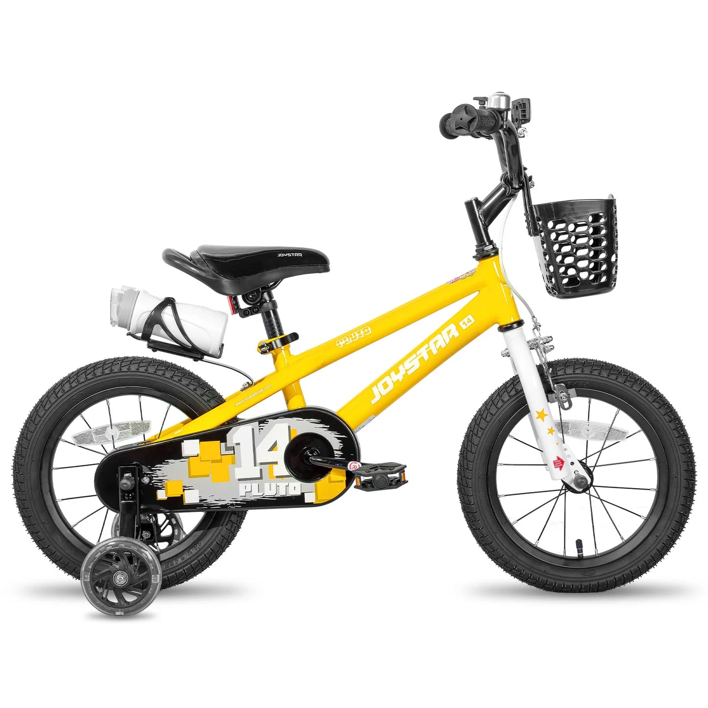 Joystar Kids Bicycle with Light Up Training Wheels for Ages 3-12