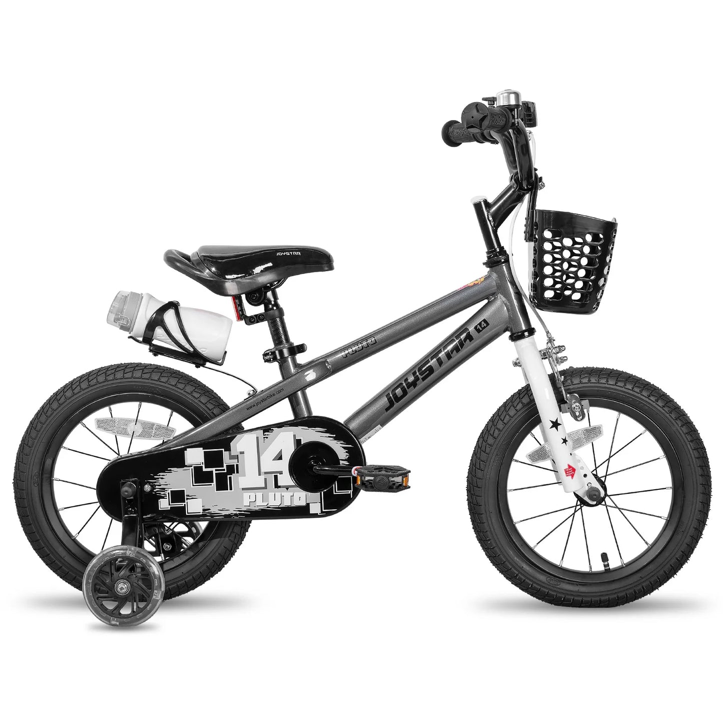 Joystar Kids Bicycle with Light Up Training Wheels for Ages 3-12