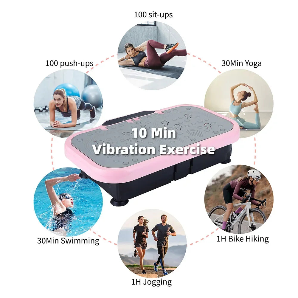 Vibration Fitness Massager with Handle for Fat Burning and Weight Loss