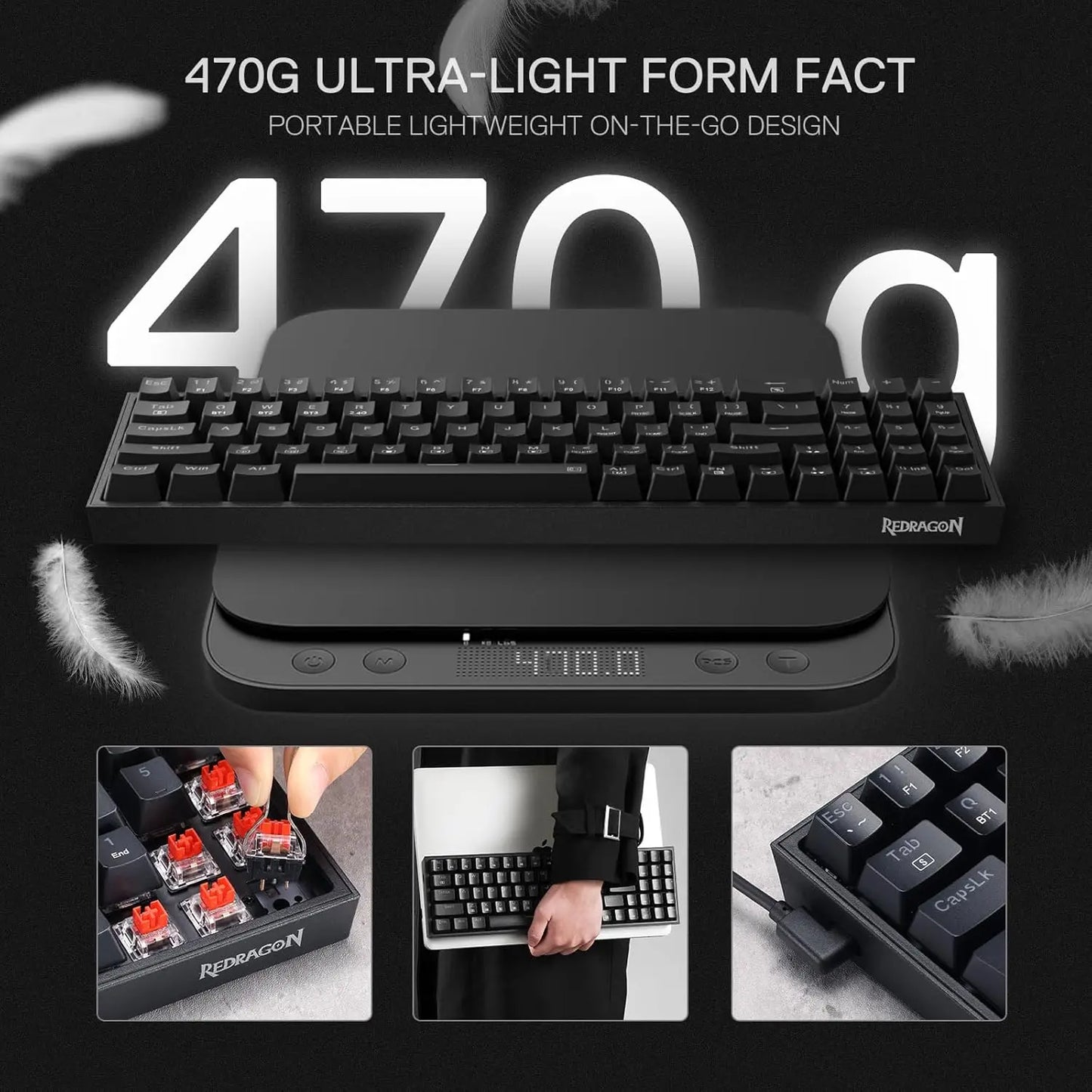 Redragon BS136 Gaming Keyboard and Mouse Combo with RGB Lighting and Wireless Convenience