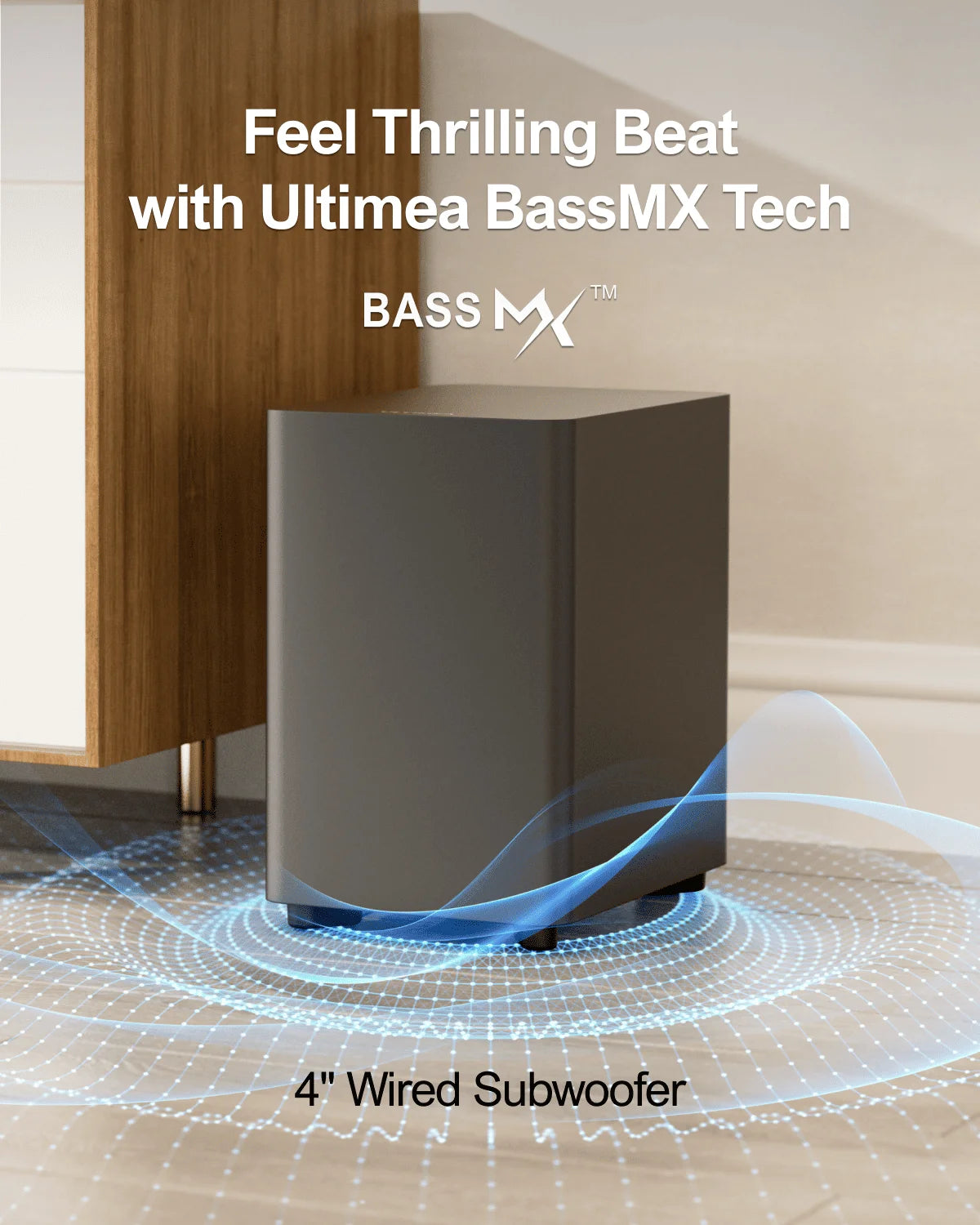 ULTIMEA 7.1ch Virtual Surround Soundbar for Immersive Audio Experience