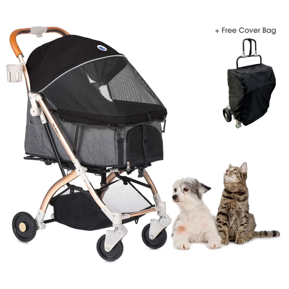 Lightweight Foldable Pet Stroller for Easy Travel