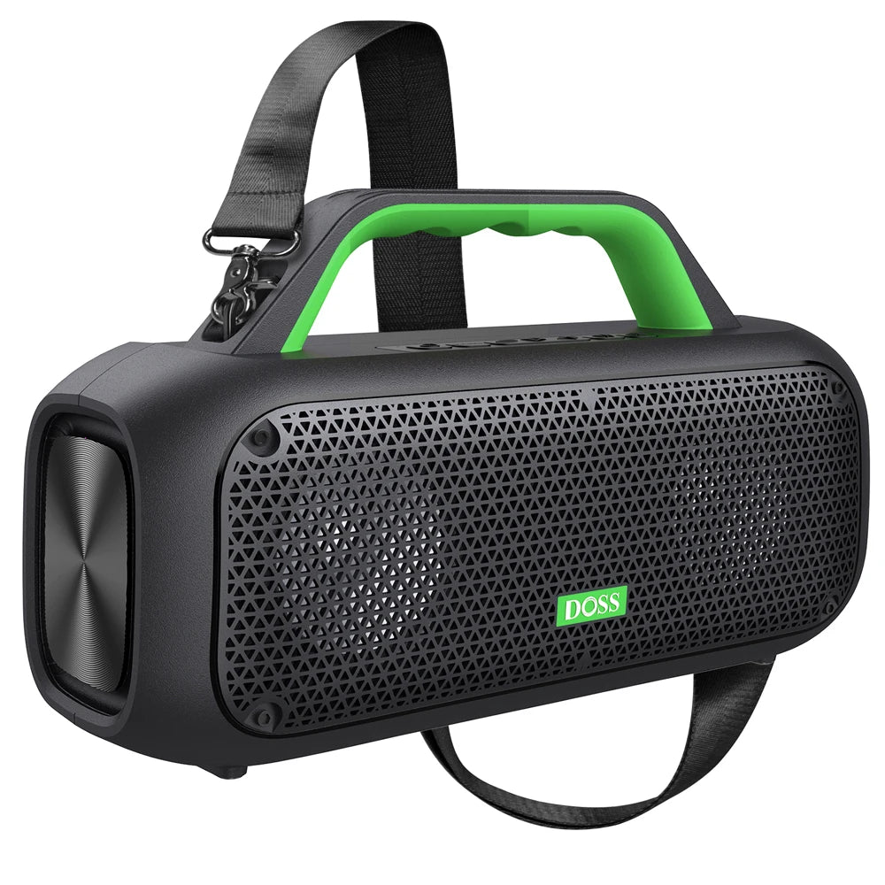 DOSS Outdoor Bluetooth Speaker with Powerful Bass and IPX6 Waterproof Design