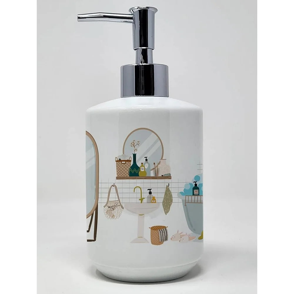 Dachshund Ceramic Soap Dispenser for Stylish Kitchen Decor