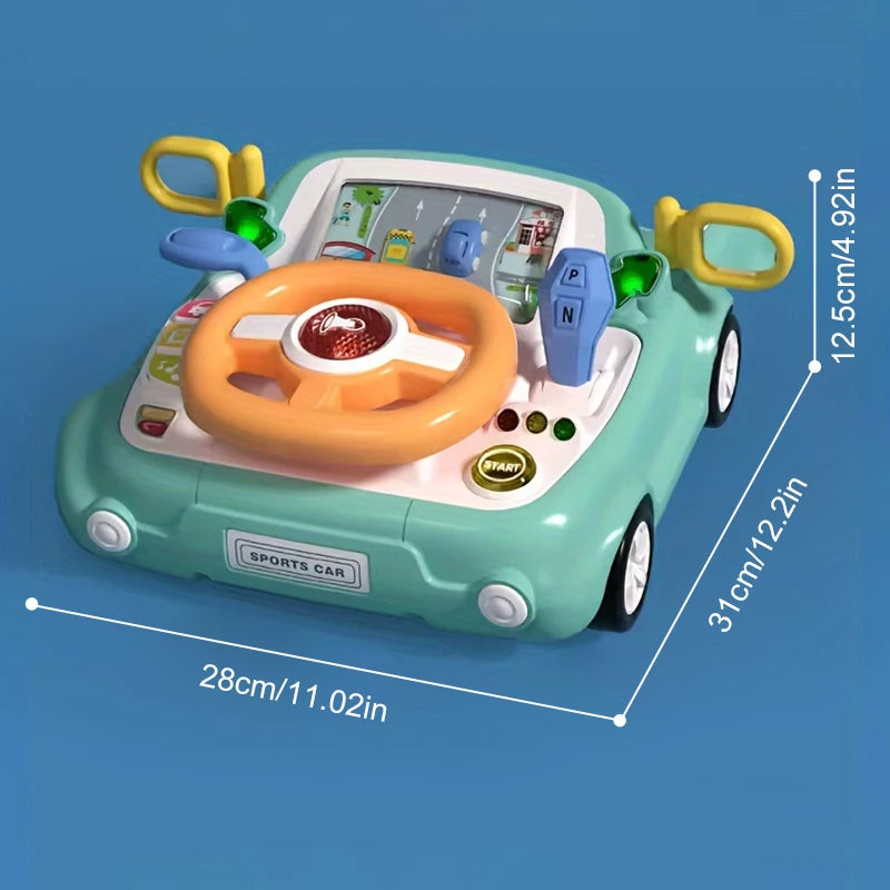 Interactive Baby Car Toy with Music and Lights for Fine Motor Skill Development