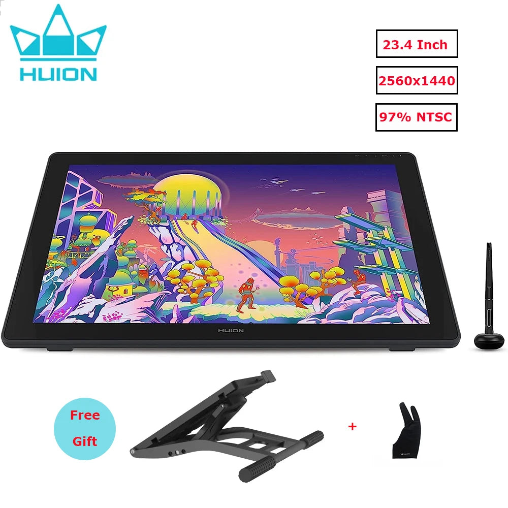 HUION Kamvas 24 Plus Graphics Tablet Monitor with High Color Accuracy