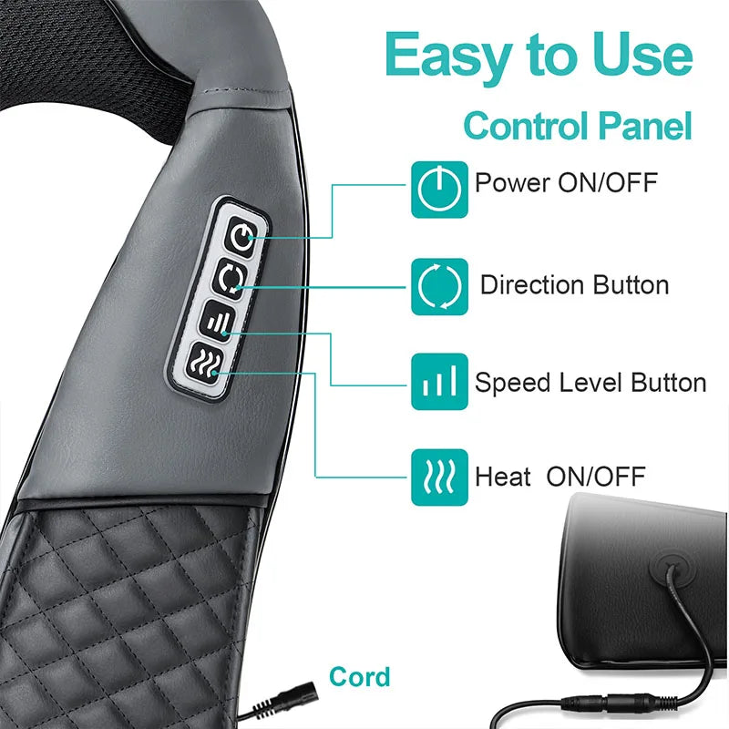 Medcursor Electric Neck and Back Massager for Muscle Relief