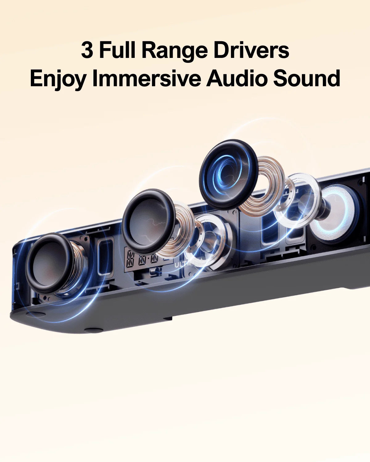 ULTIMEA 7.1ch Virtual Surround Soundbar for Immersive Audio Experience