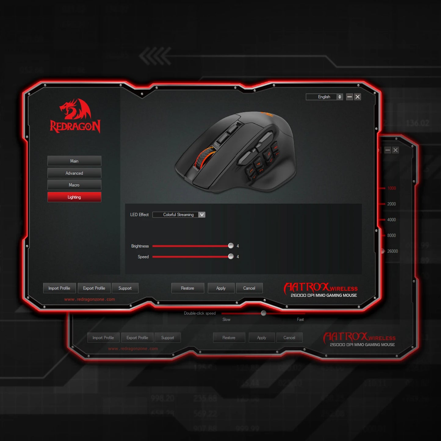 Redragon M811 Pro Wireless Gaming Mouse With 15 Programmable RGB Buttons