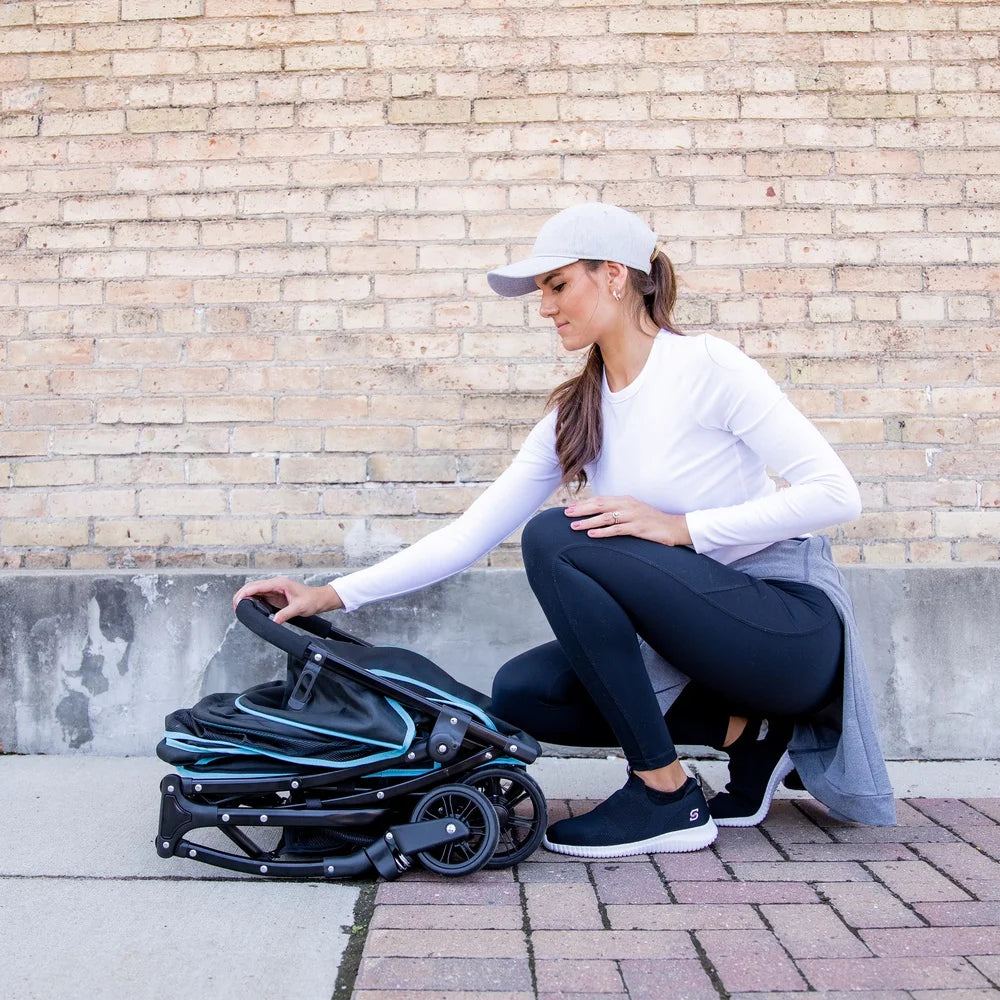 Lightweight Portable Pet Stroller with 360 Degree Swivel Wheels