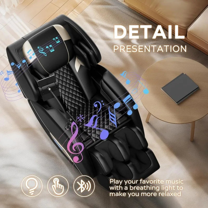Full Body Shiatsu Massage Chair with Zero Gravity Relaxation