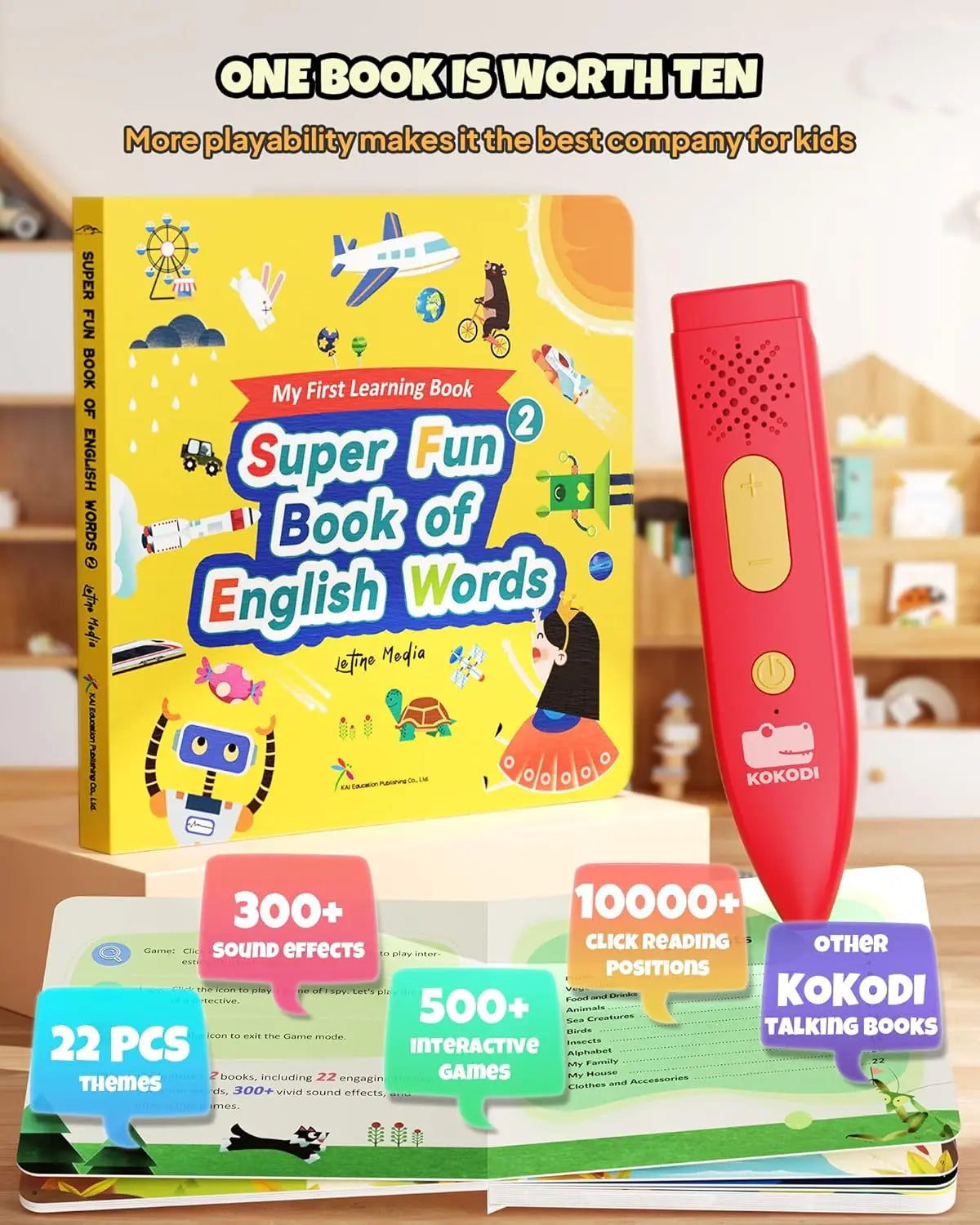Interactive Talking Pen Book Sets for Kids Learning