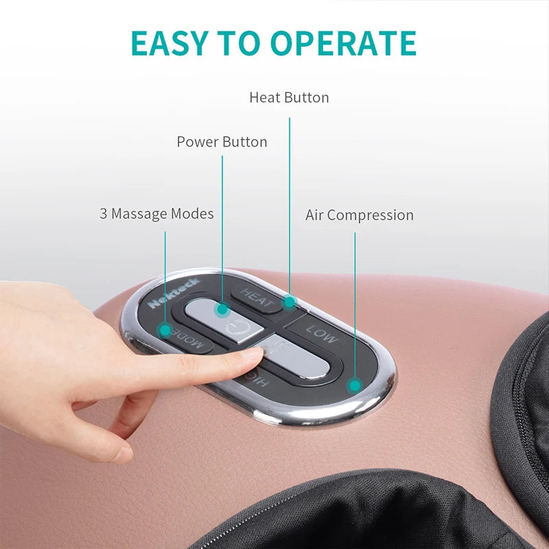 Nekteck Electric Foot Massager with Heating and Shiatsu Therapy for Pain Relief