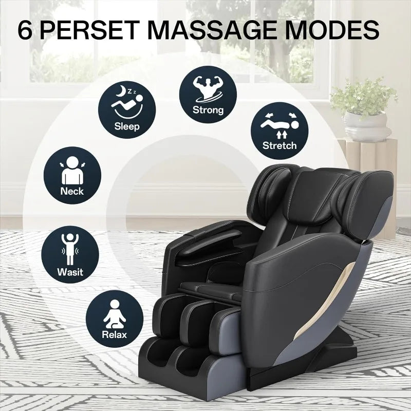 2025 Zero Gravity Massage Chair with Heating and Bluetooth Comfort