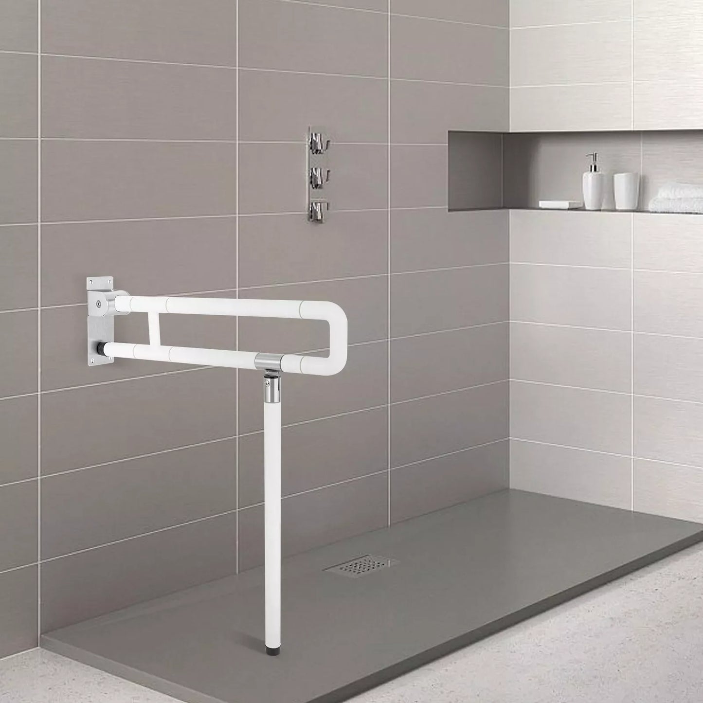 Stainless Steel Bathroom Safety Rail Foldable Grab Bar for Disabled