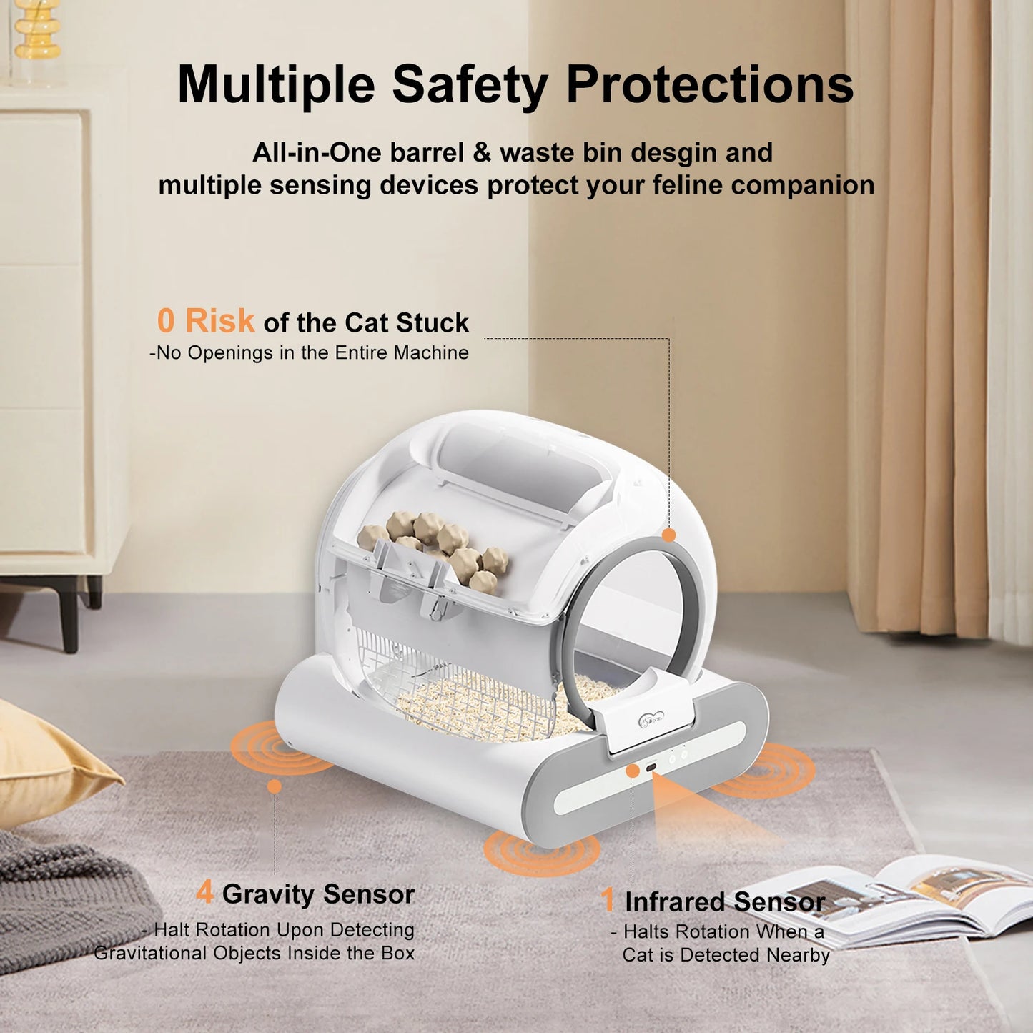 DOEL Automatic Cat Litter Box with Smart App Control