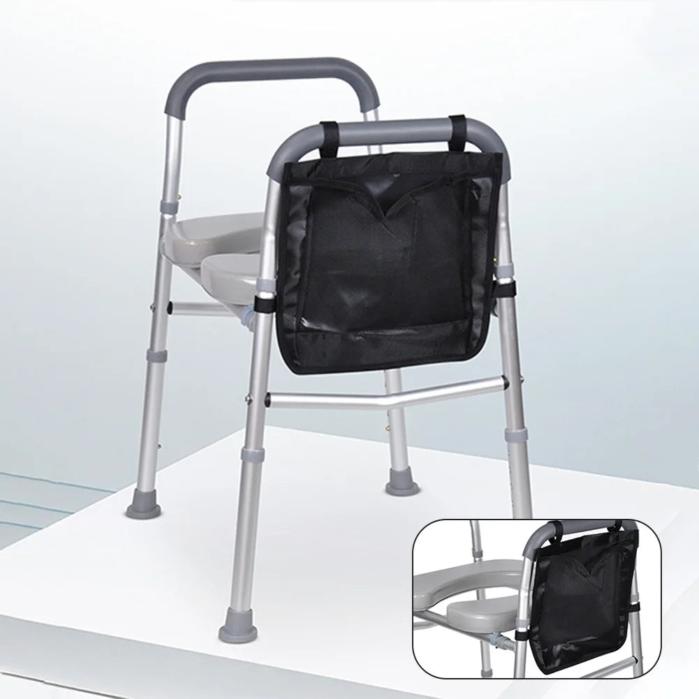 Adjustable Raised Toilet Seat with Handles for Elderly Support