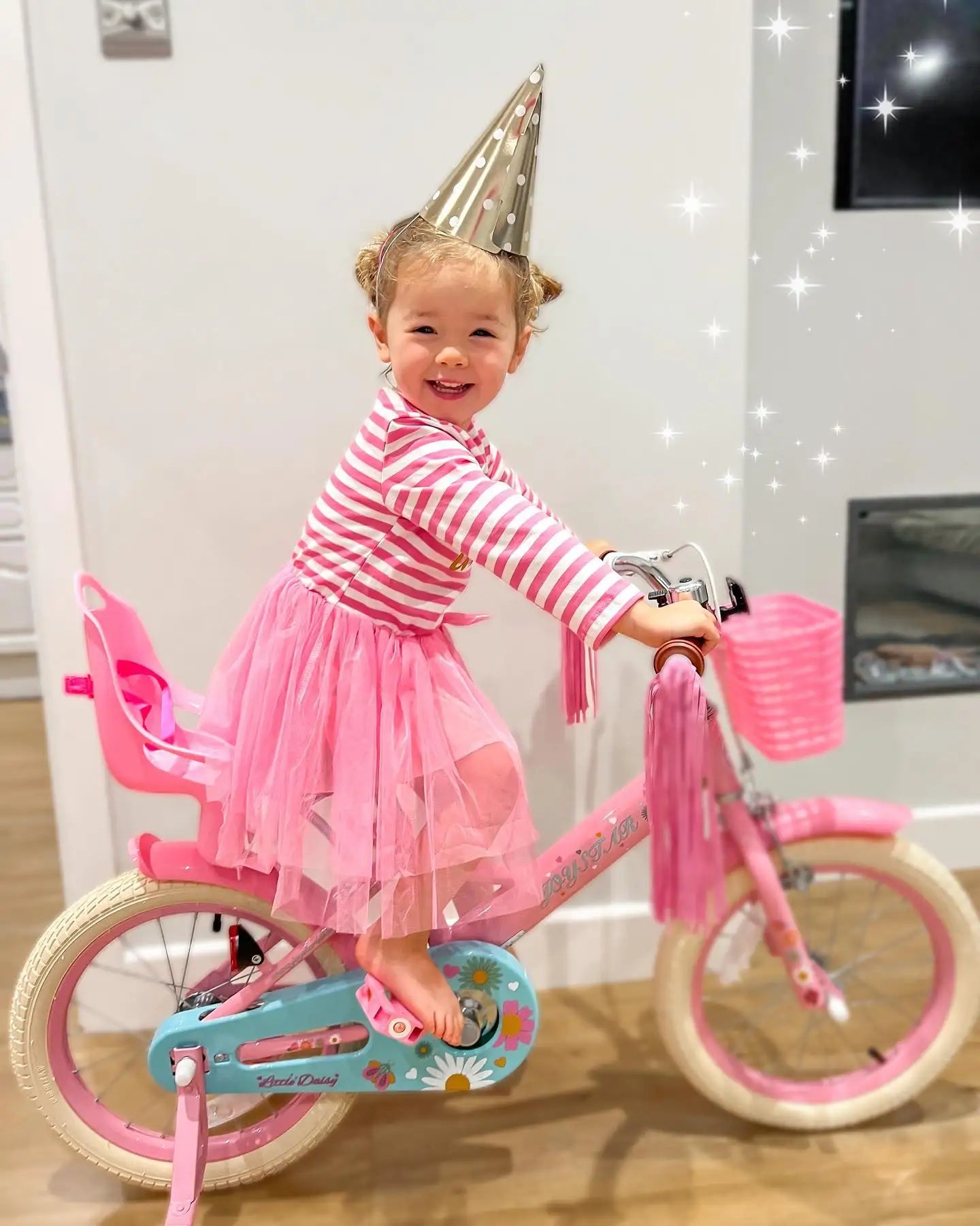 Joystar Kids Bike for Ages 2-7 with Safety Flag and Doll Seat