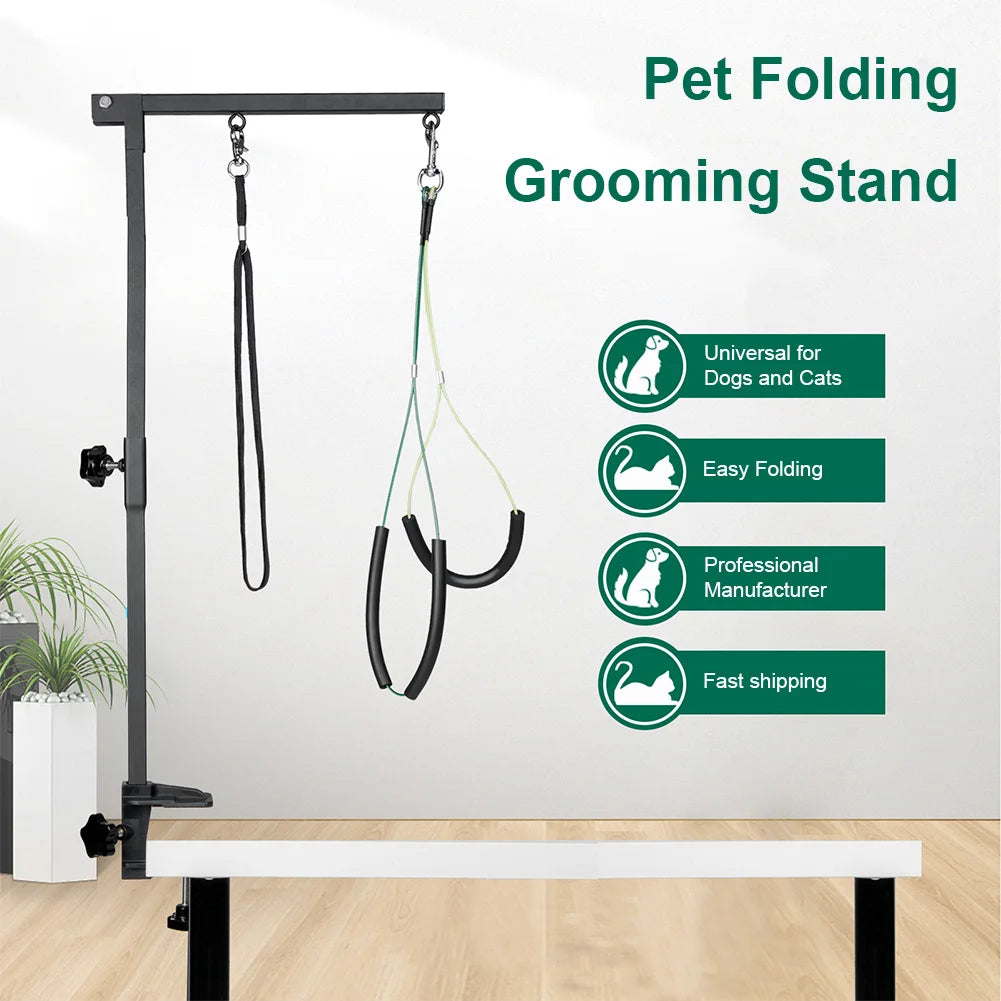 Stainless Steel Dog Grooming Table with Adjustable Arm
