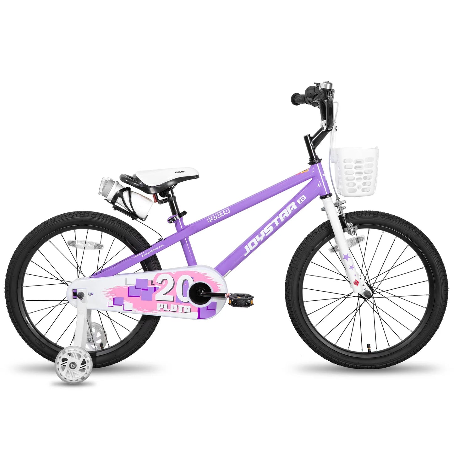 Joystar Kids Bicycle with Light Up Training Wheels for Ages 3-12