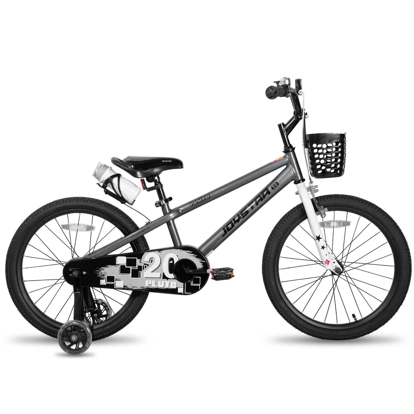 Joystar Kids Bicycle with Light Up Training Wheels for Ages 3-12