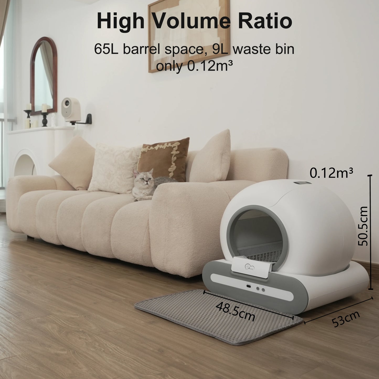 DOEL Automatic Cat Litter Box with Smart App Control