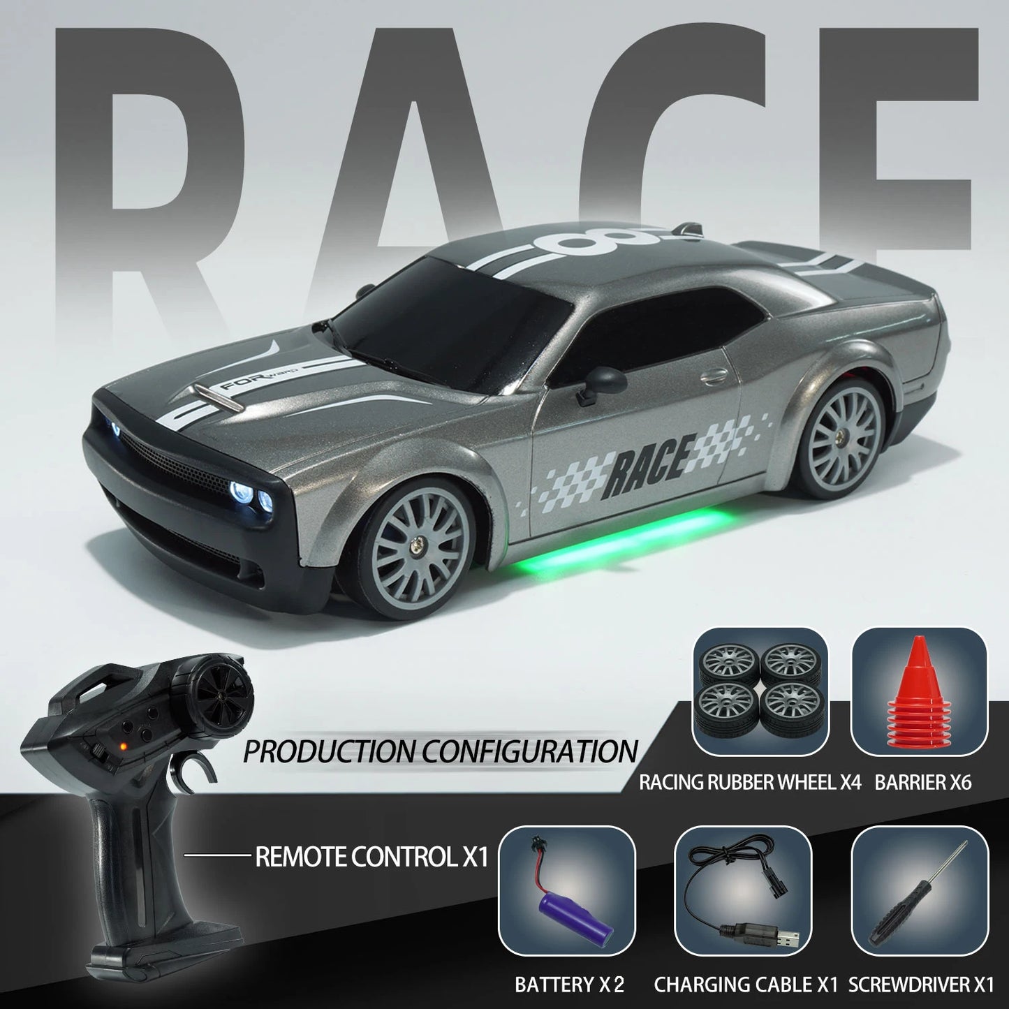 4WD RC Drifting Car 2.4GHz Remote Control Racing Toy