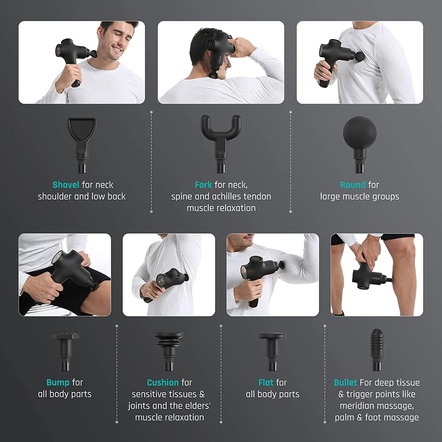 Mebak 3 Massage Gun for Deep Tissue Pain Relief