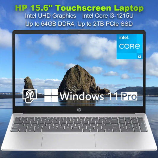 HP 2024 Newest Business Laptop with 15.6 Inch Touchscreen and 2TB SSD