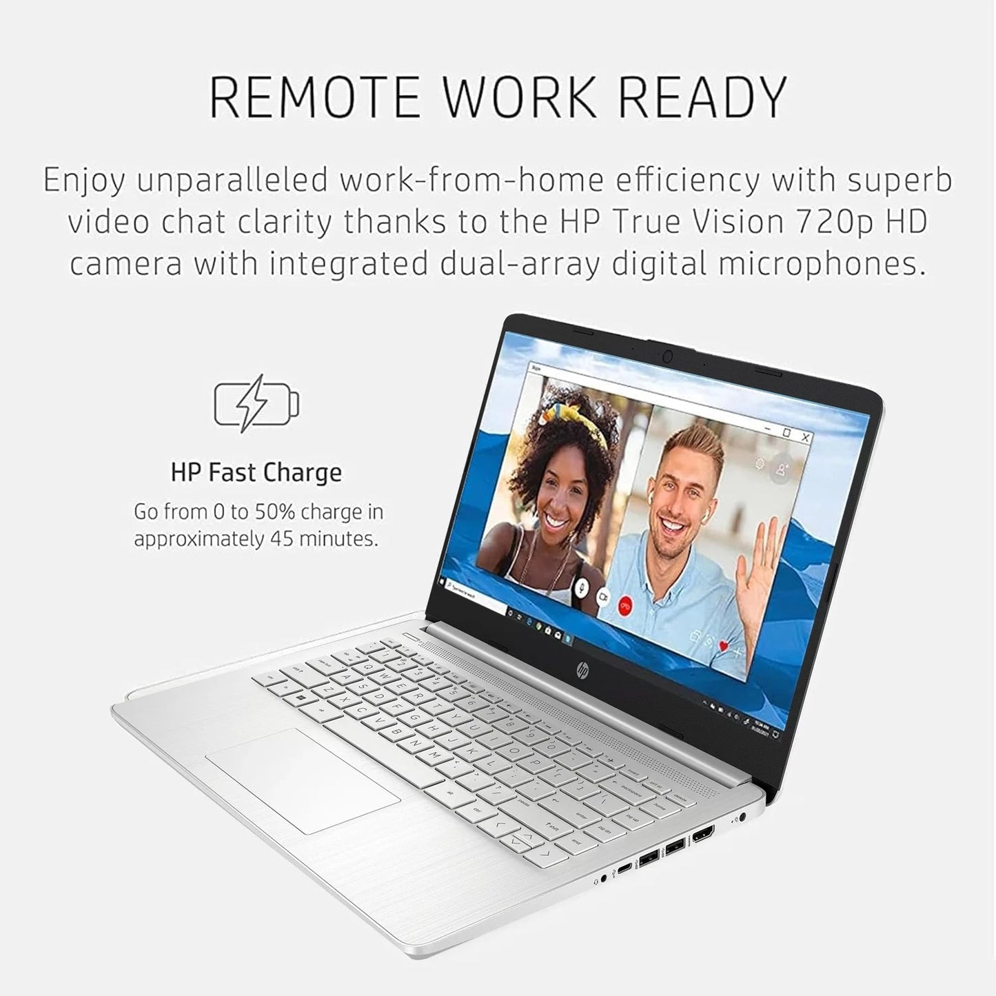 HP 14 Inch Business Laptop with Up to 16GB RAM and 384GB Storage