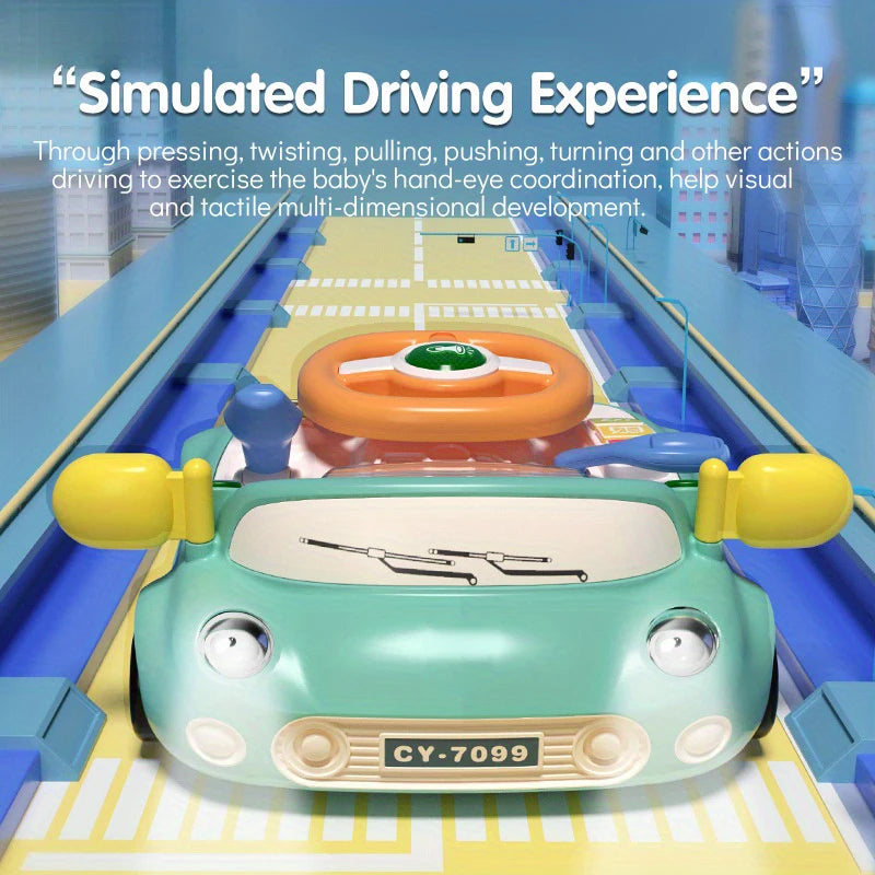 Interactive Baby Car Toy with Music and Lights for Fine Motor Skill Development