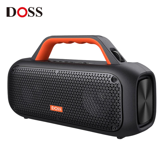 DOSS Outdoor Bluetooth Speaker with Powerful Bass and IPX6 Waterproof Design